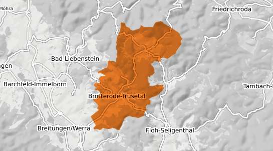 Mietspiegelkarte Brotterode Trusetal